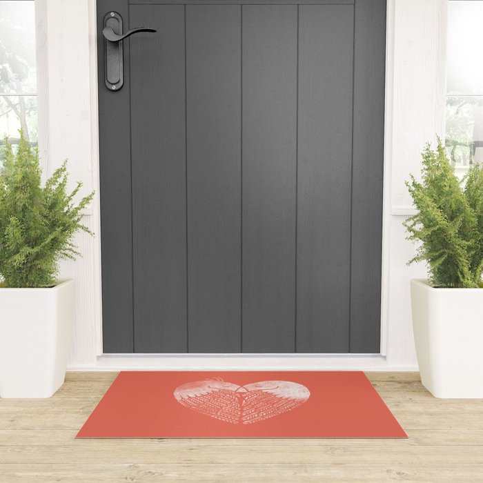 Love birds sitting on a tree Welcome Mat Gallery Image 3