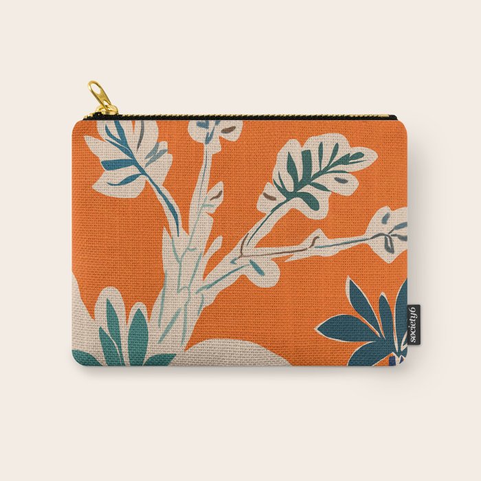 Stylized plants with abstract shapes Carry All Pouch Gallery Image 1