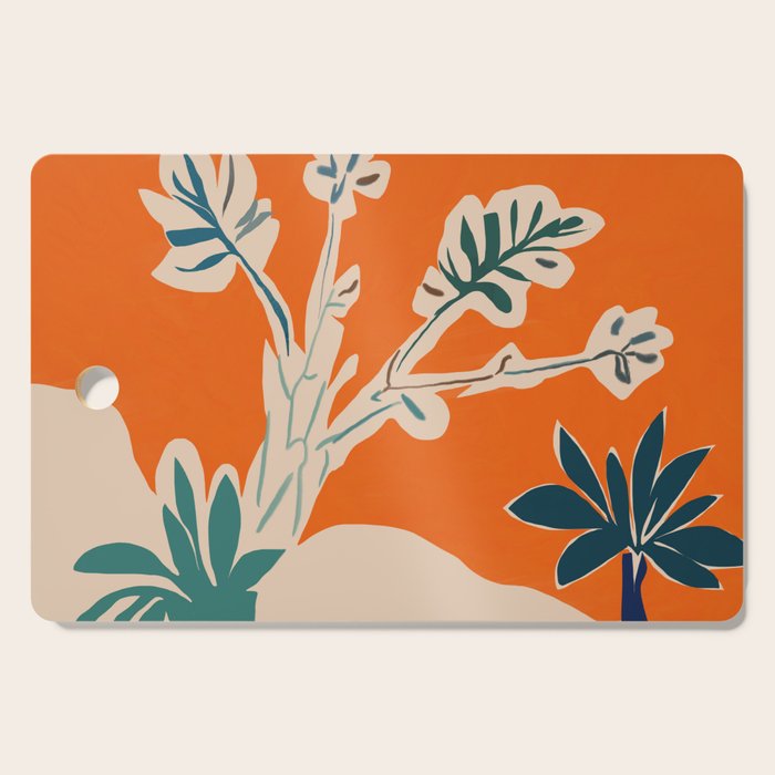 Stylized plants with abstract shapes Cutting Board Gallery Image 1