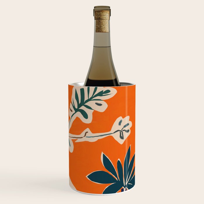 Stylized plants with abstract shapes Wine Chiller Gallery Image 3