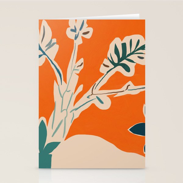 Stylized plants with abstract shapes Stationery Card Gallery Image 2
