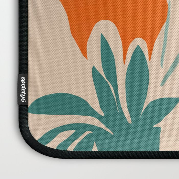 Stylized plants with abstract shapes Laptop Sleeve Gallery Image 3
