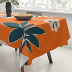 Stylized plants with abstract shapes Tablecloth Gallery Image 3