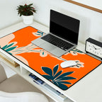 Stylized plants with abstract shapes Desk Mat Gallery Image 2
