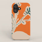 Stylized plants with abstract shapes iPhone Case Gallery Image 1