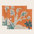 Stylized plants with abstract shapes Placemat Gallery Image 1