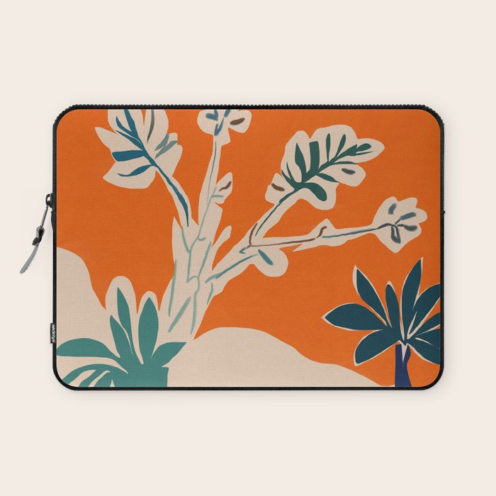 Stylized plants with abstract shapes Laptop Sleeve Gallery Image 1