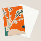 Stylized plants with abstract shapes Stationery Card Gallery Image 2