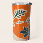 Stylized plants with abstract shapes Travel Mug Gallery Image 2