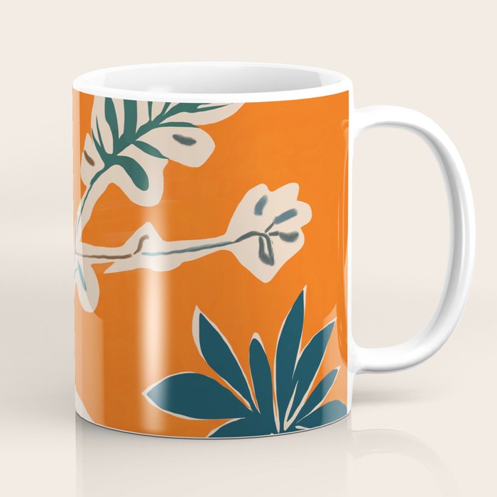 Stylized plants with abstract shapes Coffee Mug Gallery Image 1