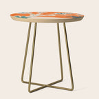 Stylized plants with abstract shapes Side Table Gallery Image 1