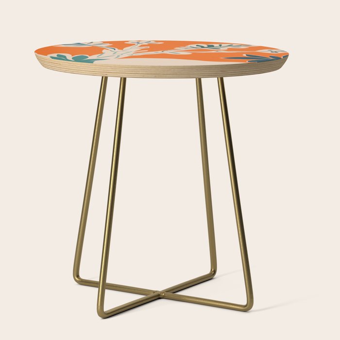 Stylized plants with abstract shapes Side Table Gallery Image 1