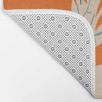Stylized plants with abstract shapes Bath Mat Gallery Image 2