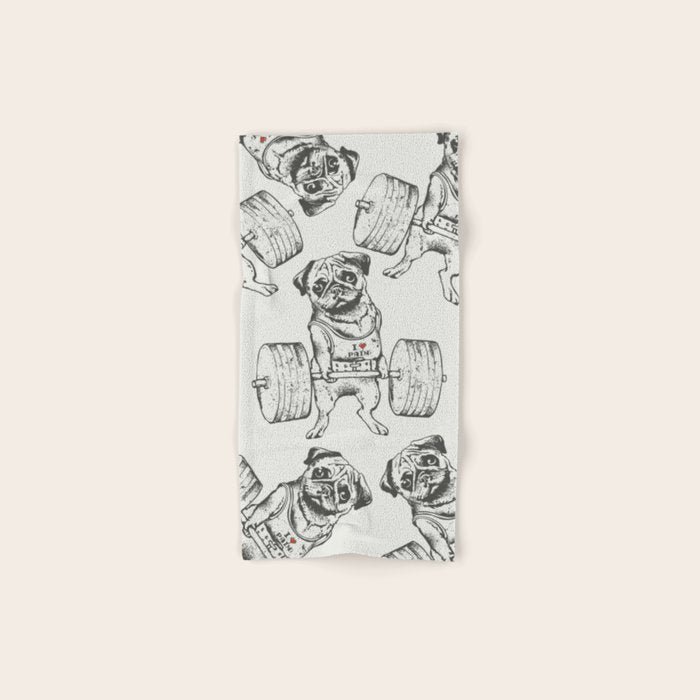 Pug Lift Bath Towel Gallery Image 1