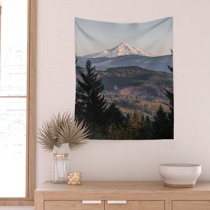 PNW Mount Hood Adventure II Wall Tapestry Gallery Image 2