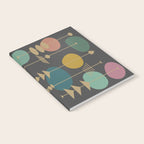 Mid Century Modern Atomic in Grey Notebook Gallery Image 2