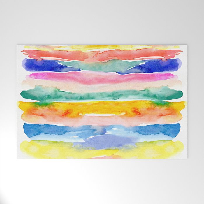 Swooshy Stripes Welcome Mat Gallery Image 1