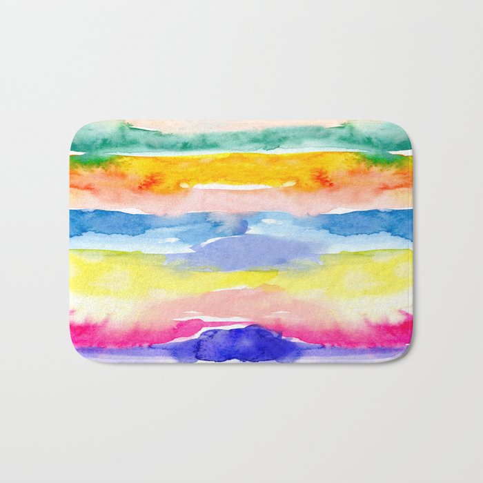 Swooshy Stripes Bath Mat Gallery Image 1