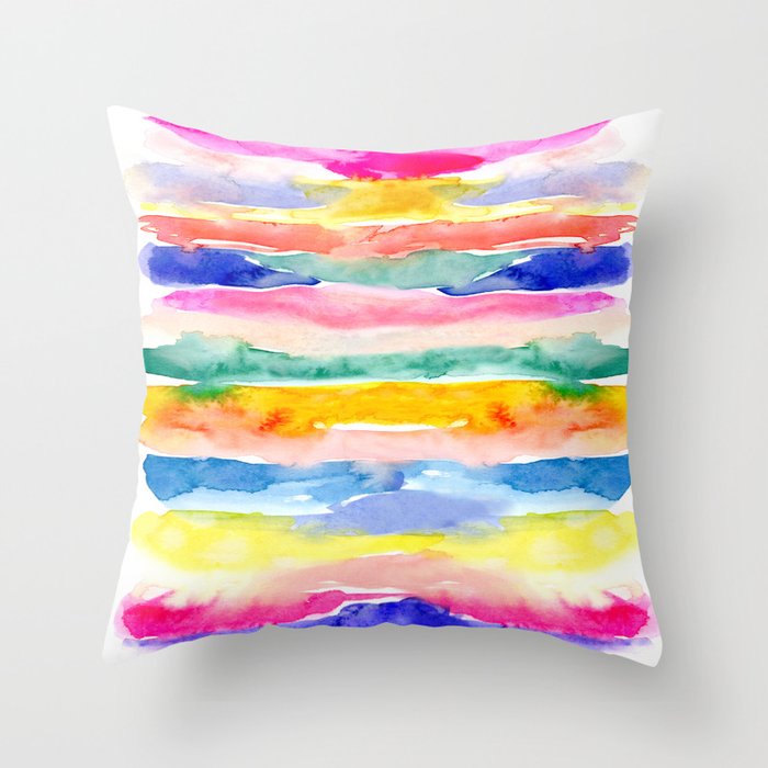 Swooshy Stripes Throw Pillow Gallery Image 6