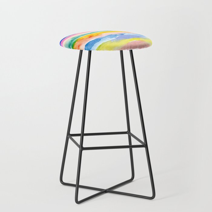 Swooshy Stripes Stool Gallery Image 1