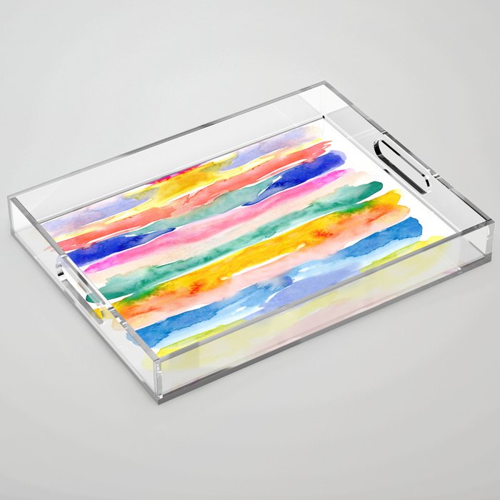 Swooshy Stripes Acrylic Tray Gallery Image 1