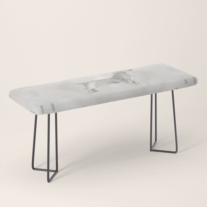 Dachshund dog  - Doxie pearl silhouette Bench Gallery Image 1