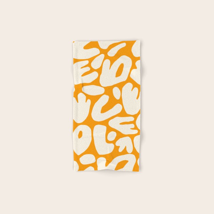 Abstract organic nature shape art pattern Bath Towel Gallery Image 1