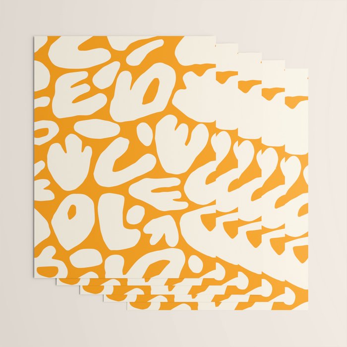 Abstract organic nature shape art pattern Wrapping Paper Gallery Image 3