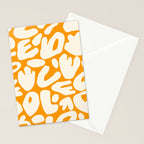 Abstract organic nature shape art pattern Stationery Card Gallery Image 2