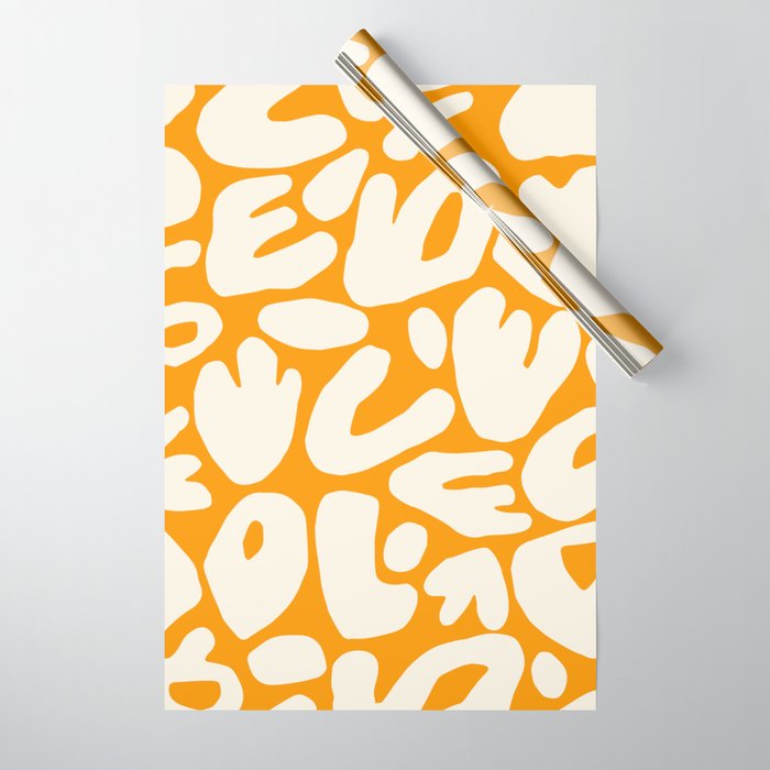 Abstract organic nature shape art pattern Wrapping Paper Gallery Image 1