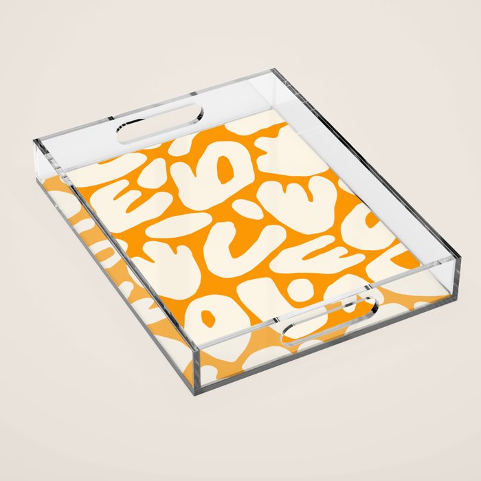 Abstract organic nature shape art pattern Acrylic Tray Gallery Image 1
