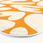 Abstract organic nature shape art pattern Bath Mat Gallery Image 3