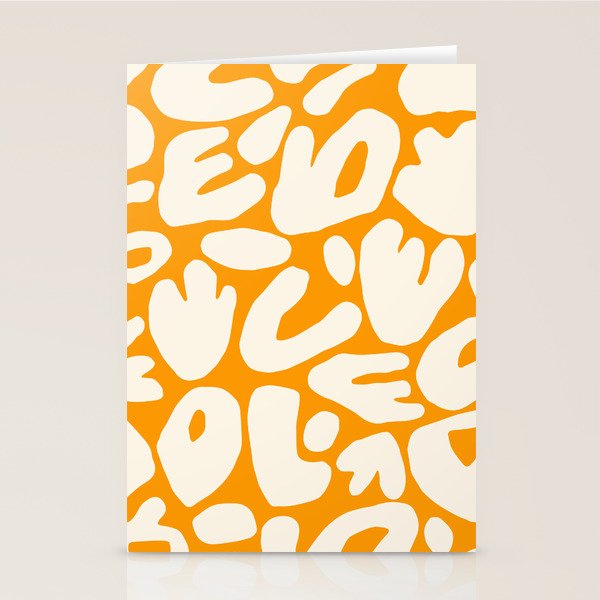 Abstract organic nature shape art pattern Stationery Card Gallery Image 2