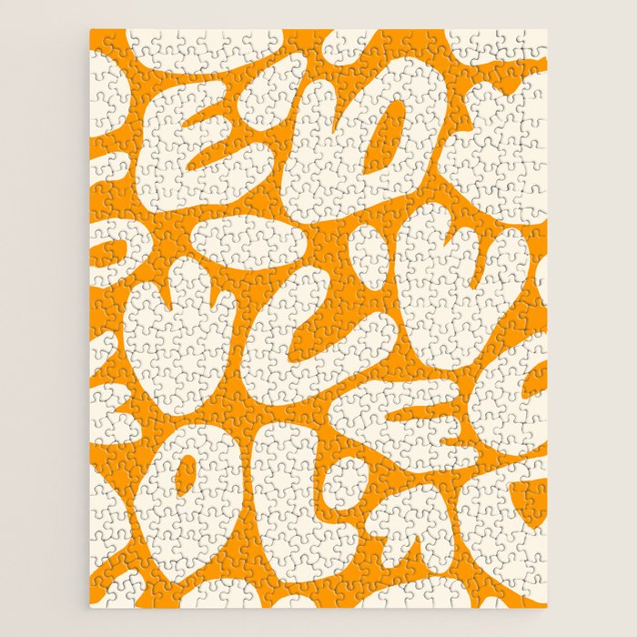Abstract organic nature shape art pattern Jigsaw Puzzle Gallery Image 1