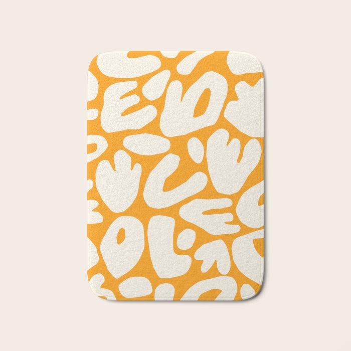 Abstract organic nature shape art pattern Bath Mat Gallery Image 1