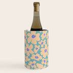 Retro Daisy - Turquoise, Very Peri, Pink, cream Wine Chiller Gallery Image 1