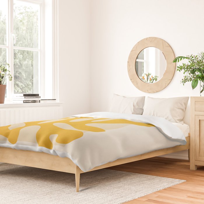 Sun Leaf 2: Matisse Edition | Mid Century Series Duvet Cover Gallery Image 2