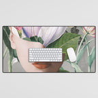 Floral Portrait /collage 2 Desk Mat Gallery Image 1