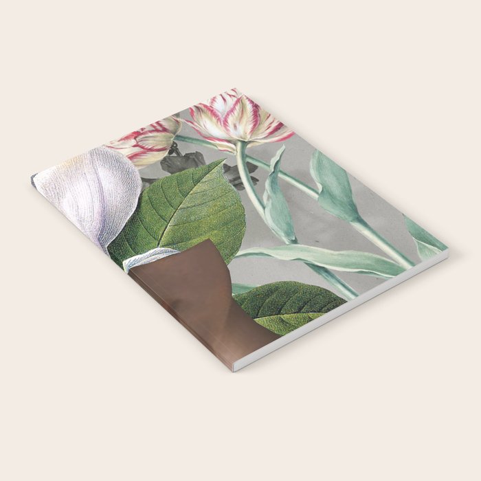 Floral Portrait /collage 2 Notebook Gallery Image 2