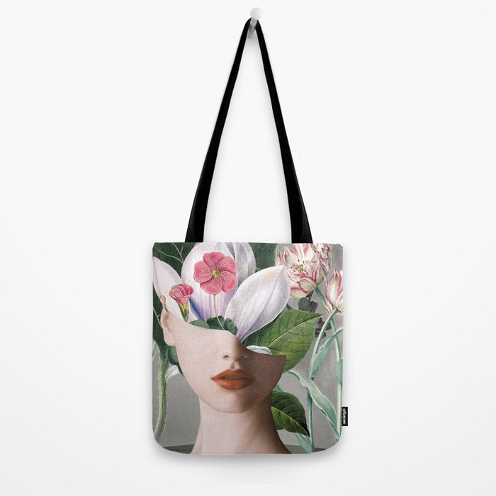 Floral Portrait /collage 2 Tote Bag Gallery Image 2