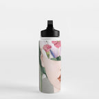 Floral Portrait /collage 2 Water Bottle Gallery Image 3