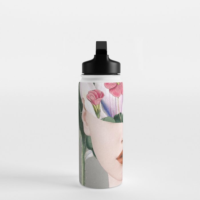 Floral Portrait /collage 2 Water Bottle Gallery Image 3