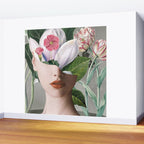 Floral Portrait /collage 2 Wall Mural Gallery Image 2