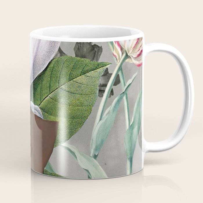 Floral Portrait /collage 2 Coffee Mug Gallery Image 1