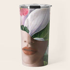 Floral Portrait /collage 2 Travel Mug Gallery Image 1