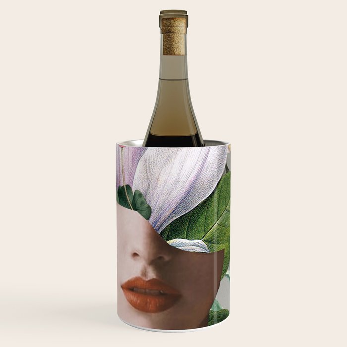 Floral Portrait /collage 2 Wine Chiller Gallery Image 1