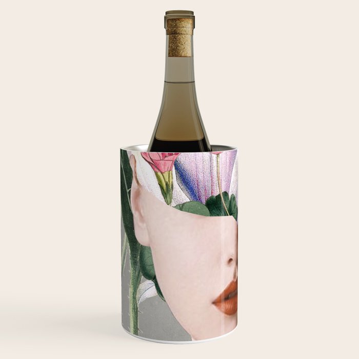 Floral Portrait /collage 2 Wine Chiller Gallery Image 2