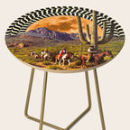 Illusionary Cowboys Side Table Gallery Image 2