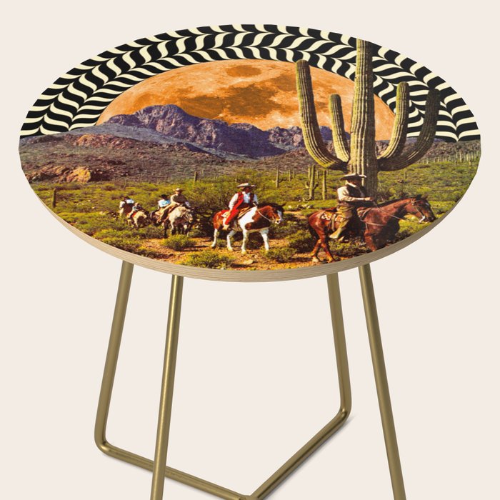 Illusionary Cowboys Side Table Gallery Image 2