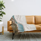 Where The Land Meets The Sea Throw Blanket Gallery Image 1